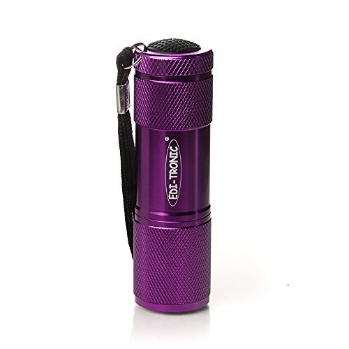 Taschenlampe 9 LED´s lila inkl. Batterien – LED Lampe Alu Leuchte Licht - 3