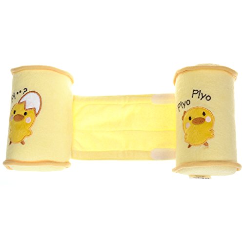 Lychee Yellow Newborn Baby Infant Bedding Cotton Flat Head Sleeping Cradler Anti-roll Pillow Positioner