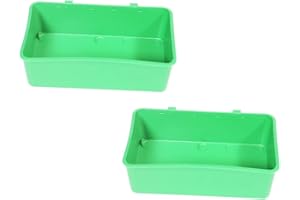 Hohopeti 2pcs Bird Bath Tub Budgie Parrot Bath for Cage Pet Shower Tub Outdoor Bathtub Little Bird Bathtub Pet Shower Pot Toy Parrot Budgies Bathtub Parrot Bath Supplies Munia Green Plug-in