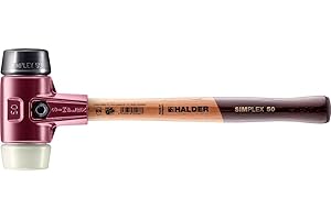 HALDER 3028.050 - Maza de goma + nylon Simplex Ø 50 mm
