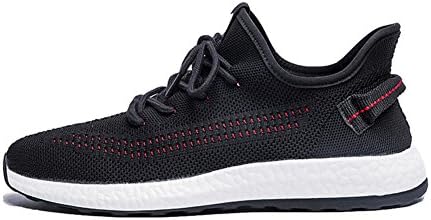 COUTUDI Mens Ultraboost Flyknit Air Trainer Shoes, Unisex Lace up Lightweight Breathable Sneaker for Gym Outdoor Running Treadmills Workout (UK 7.0/EUR 41)