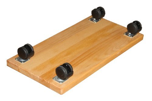 Rollbrett für Computer, CPU-Wagen aus Echtholz Buche geölt, Blumenroller, Pflanzenroller - 2