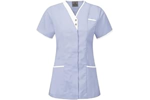 Skywear T25 Healthcare Woman Spa Salon Beautician Cross Neck Tunic Nail Massage Therapist Shirts Top