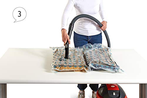 Perfetto Più Sacco Riducispazio, Salvaspazio, Sottovuoto, per Indumenti, 80x120cm, 1 Pezzo