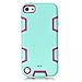 Produktbild casefirst iPod Touch 5 Case, Protection Slim Case Design High Impact Dirtproof Shockproof Protective Cover for iPod Touch 5 - (Light Green + Hot Pink
