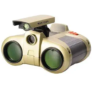 Honestum Collection Binoculars for Kids Children Night Vision Device 4x30 Binoculars Night Scope with Pop-up Spotlight and Night-Beam Vision Fun Toy for Kids