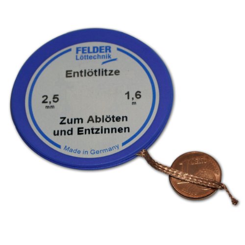 Felder 2,5mm Entlötlitze – 1,6m auf Klappspule - 2