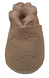  Plateau Tibet - ECHT Lammfell Baby Schuhe Krabbelschuhe - Stern, Beige (Sand), Gr. 20-21