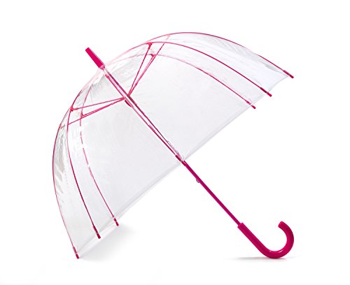 Preisvergleich Produktbild Regenschirm Transparent Durchsichtig Glockenschirm Pink Lady Lindy Lou