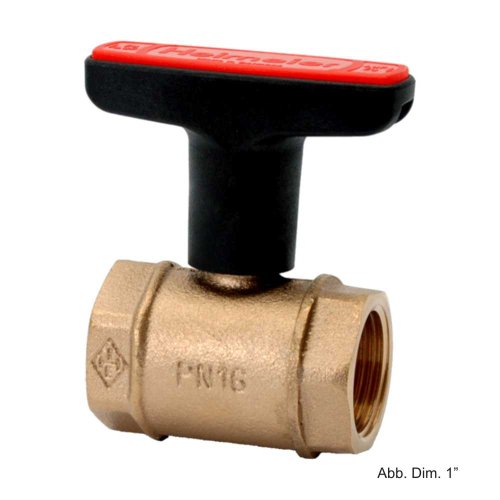 TA Heimeier Heizungs-Kugelhahn Globo H Innengewinde DN 25, 1 Zoll, 0600-04.000