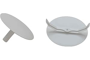 O4L Tapa con resorte, blanco, redonda, Ø 85 mm, para cajas empotradas de Ø 70 mm, 10 unidades