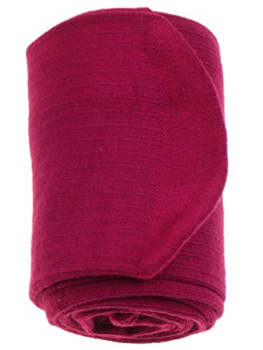 Knittex Baby Girls Ribbed Tights 100 Denier Soft Warm Natural Fibres Style Puchatki (80-86cm (12-18 Months), Fuchsia Pink)