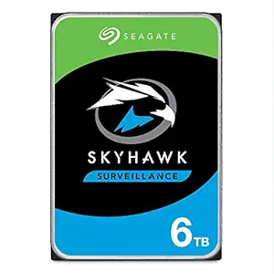 Seagate SkyHawk 6TB Surveillance Hard Drive SATA 6Gb/s 128MB Cache Internal Drive, 3.5 Inch (ST6000VX0023)