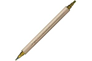 Kuretake Zig Memory System Metallic Copper Twin Marker Calligraphy Pen - 2.0mm & 3.5mm