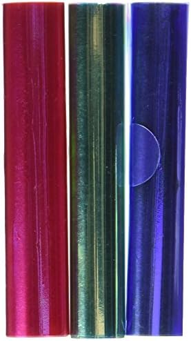 Embellishment Village 4-inch x 3 ft Angelina Film Sampler Confetti, Pack of 3, Raspberry/ Mint/ Sugar Plum