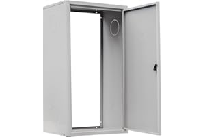 GRAN SASSO INOX Copricaldaia da Esterno e Interno in Lamiera Preverniciata Bianco-Grigio SP. 6/10 – Dimensioni 100x55x43cm – Con Kit di Montaggio, QR code per Istruzioni e Pellicola Protettiva – Dotato di chiave