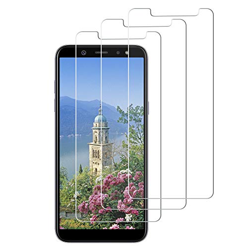 Deofde Protector de Pantalla para Samsung Galaxy A6 2018, [3 Pack] Cristal Templado Vidrio Templado 9H Dureza para Samsung Galaxy A6 2018