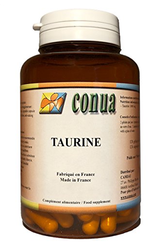 Taurina ( taurin ) 120 Cápsulas Vegetales 500 mg (1000 mg / día) Suplemento de Aminoácidos Esenciales Aumento de la energía para músculos, sistema cardiovascular, culturismo, ojos, esfuerzos deportivos, calambres, dolores en el cuerpo, concentración de la memoria y buen humor, polvo de detox taurine - BOTELLA POR 2 MESES