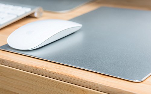 Mousepad kompatibel mit Apple iMac passenden hellgrau silber Farbe, rutschfeste Mauspad - 8