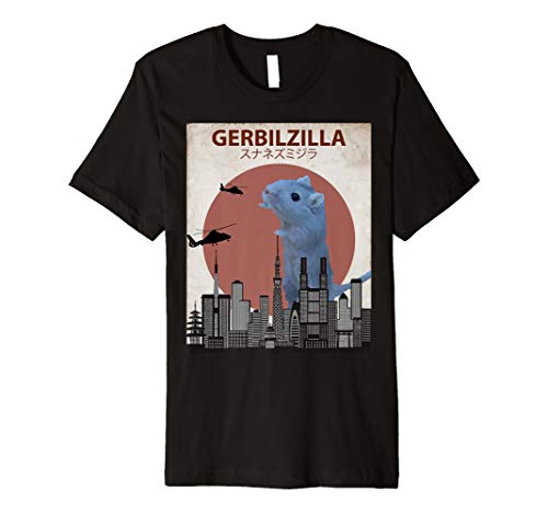 Gerbilzilla Funny Gerbil T-Shirt | Gift for Gerbil Lovers