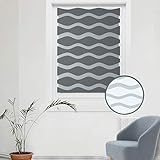 2. Montage ohne Werkzeug: Doppelrollo Welle kann ohne Bohren befestigt werden, um die Beschädigung Ihrer ensterrahmen und Wand zu vermeiden, Das Rollo kann nur mit zwei Clips befestigt werden, und ist schnell und einfach zu demontieren und zu installieren. Darüber hinaus haben wir eine transparente Angelschnur und zwei Clips hinzugefügt, um die Jalousie zu befestigen. Damit eignet e sich auch am Dachfenster und ist winddicht.