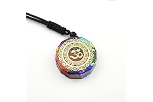 JINGERL Wholesale Orgonite Pendant Sri Yantra Necklace Sacred Geometry Chakra Energy Necklace Meditation Orgone Energy Pendant (Metal Color : 2)
