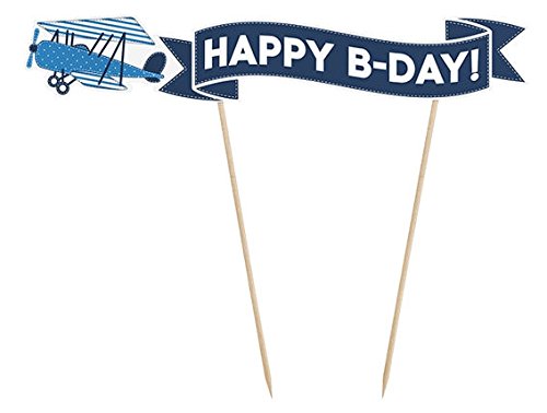 Kuchendeko Tortendeko Flugzeug Kindergeburtstag Party Deko