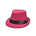 HuaYang Fashion Design Unisex Kids Casual Fedora Panama Hat Cap Trilby(Peach)