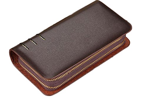 Preisvergleich Produktbild Männer Brieftasche Geldbörse Handytasche Europäischen Und Amerikanischen Mode Taschen Casual Clutch Bag Lange Hand Kupplung,Brown-OneSize