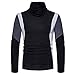 Produktbild JUSTSELL Langarmshirts Pullover Herren Herbst Winter,Männer Hoher Kragen Sweatshirt Warm Bleiben Lange Ärmel Sweatshirt Ärmel in Mehreren Farbe Pullover