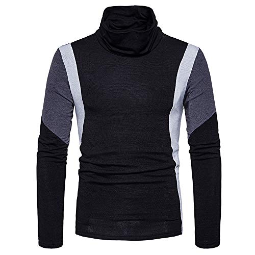 Preisvergleich Produktbild JUSTSELL Langarmshirts Pullover Herren Herbst Winter,Männer Hoher Kragen Sweatshirt Warm Bleiben Lange Ärmel Sweatshirt Ärmel in Mehreren Farbe Pullover