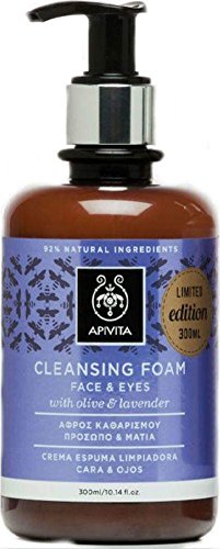 Apivita Cleansing Foam Face and Eyes with Olive & Lavender 300ml