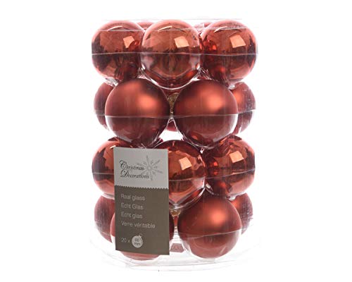 Noël Paquet De Noël 20 Papier Serviettes Rouge Avec Boules