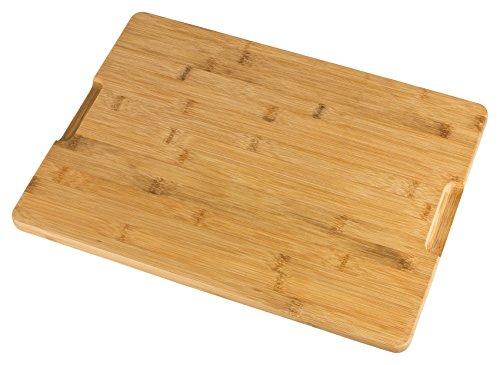 Bambus Schneidbrett mit Saftrille – 45,5 x 30,5 x 1,9 cm - 2