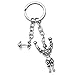 Produktbild SEVENHOPE Kreative Legierung Hantel Keychain Schlüsselanhänger Sport Keychain Gewichtheben Fitness Geschenk für Männer
