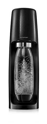 SodaStream Easy Wassersprudler zum Sprudeln von Leitungswasser, macht aus Leitungswasser Sprudelwasser – ohne schleppen. mit 1 Zylinder und 1L PET Flasche (BPA frei); Farbe: schwarz - 2