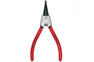Eastman 7 Inch Circlip Plier Internal Straight Rings on Shafts Alloy Steel Hardened with Ergonomic Grip Electronics Outside Plier Multipurpose Works (E-2034A)