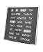 Produktbild LED WORTUHR, Tisch Uhr mit Worten (Englisch) statt Zahlen, Word Clock