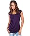 KRISP® Womens Long Line Top 7604 [Purple,16]