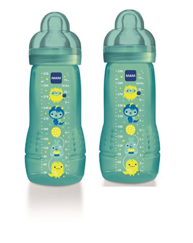 Mam 2 2nd Age 330ml Bottles 6 Months and + - Model : Boy