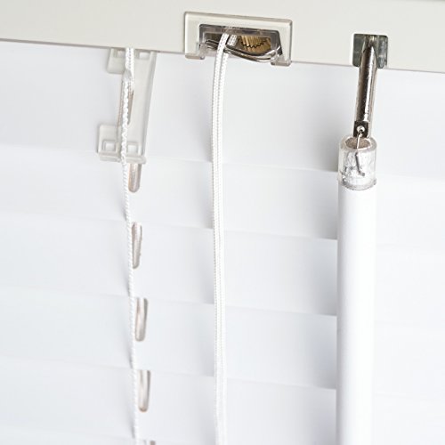 Holzjalousie 35mm weiss / Holz Jalousie Jalousette Echtholz (100×130 (B x H in cm)) - 6