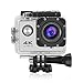 Produktbild NICEAO F60R 4K Ultra HD Sport DV Kamera Wasserdichte Action Kamera Unterwasserkamera Helmkamera 2.0 Zoll LCD Bildschirm Wifi für die Photographie unter Wasser oder Extremsportarten (silbergrau)