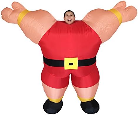 Funny Inflatable Mr Fitness Sailor Lifter Costume for Adult One Size Outfit