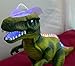 Price comparison product image R/C Remote Control Dinosaur, Walks, Roars, Lights Up. Green