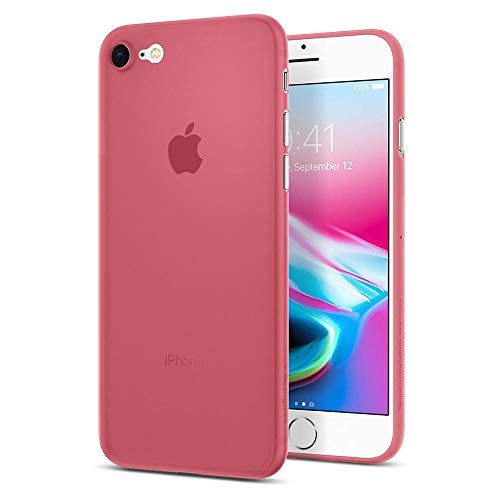Spigen Funda iPhone 7   Air Skin  Material semitransparente ligero para iPhone 7  2016  - Rojo