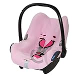 Summer Cover fits Maxi Cosi Cabriofix CAR SEAT Washable Cotton Towelling (baby pink)