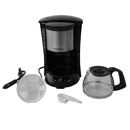 Grundig Kaffeemaschine mit Glaskanne 6 Tassen für den LKW mit Dauerfilter 24V/300W Reise Camping Kaffeeautomat Filterkaffeemaschine für Trucker - 3