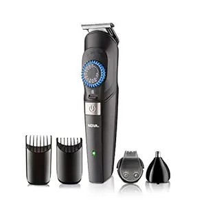 Nova Super Groom NG 1147 Multi-kit: 60 Minutes Runtime Hair Trimmer for Men (Black)