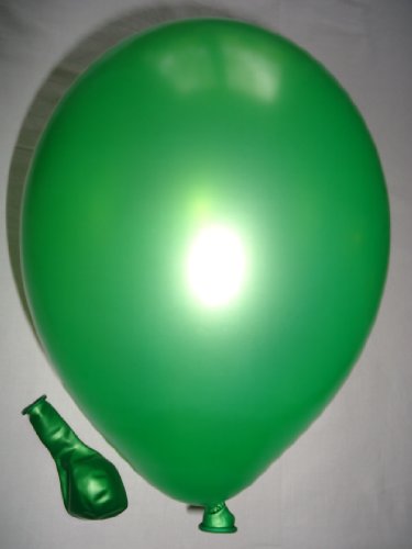 25 Luftballons metallic limonen grün Qualitätsballons Ø ca. 27cm B85 (Standardgröße)