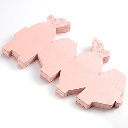 50 x Gastgeschenk Schachtel Geschenkbox Hochzeit Kaestchen Schmetterling?pink - 2